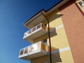 Details of a balconies at a new block Royalty Free Stock Photo