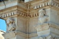 Details of the baroque that can be admired in the city of Lecce in Apulia, Italy