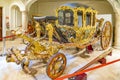 Details of a beautiful colorful carriage in the Museo Nacional de Ceramica Valencia, Spain Royalty Free Stock Photo