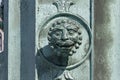 Details of the bronze lamp in Gustaf Adolf square, Gothenburg, Sweden Royalty Free Stock Photo