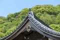 Details building roof reflecting beautiful traditional Japanese architecture Royalty Free Stock Photo