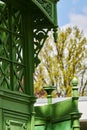 Details of a `Cafe Achteck` - cafe octagon is a Berlin nickname for a typical public toilet from the end of the 19th century