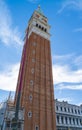 Details of the Campanile di San Marco in Venice, Italy Royalty Free Stock Photo