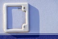 Details of camper toilet door