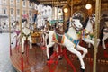 Carousel of the traditional Christmas Market in Piazza Navona square in Rome, Italy