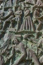 Details of carved door of Saint Nicholas of Myra Cathedral in No