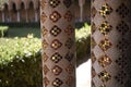 Details of the cathedral cloister Royalty Free Stock Photo