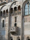 Details on the cathedral of Modena. Italy