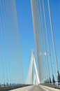 Details of Charilaos Trikoupis Bridge Royalty Free Stock Photo