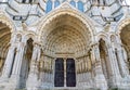 Details of Chartres Cathedral, UNESCO world heritage in France