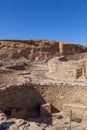 Details of Chetro Ketl Great House at Chaco Canyon Royalty Free Stock Photo