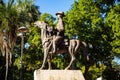 Details of the Civic Square in GoiÃÂ¢nia. Pedro Ludovico Teixeira statue.