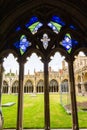 Details of cloisters of Canterbury Cathedral Kent United Kingdom Royalty Free Stock Photo