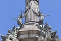 Details of Columbus Monument, Barcelona, Spain. Royalty Free Stock Photo