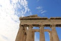 PARTHENON - ACROPOLIS - ATHENS - DETAILS COLUMNS Royalty Free Stock Photo