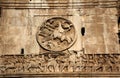 Details Constantine Arch Roman Soldiers Rome Royalty Free Stock Photo