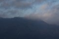 The mountains around the ancient Borobudur temple, Indonesia