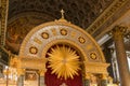 Details of decoration of the altar of the cathedral Royalty Free Stock Photo