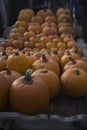 Details of decorative pumpkins at the Piozzo fair