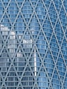 Details of the Diamond building in Canary Wharf London financial center