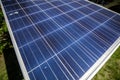 Details with dirty and used solar panels Royalty Free Stock Photo