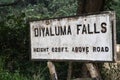 Details of the Diyaluma waterfall in Sri Lanka