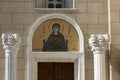 Details of a door of the metropolitan cathedral of Athens, Greece