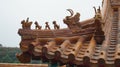 Details and elements of a traditional Chinese building. Summer Palace, Beijing, China