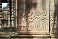 Details on the emple Ankgor Wat in Cambodia. Royalty Free Stock Photo
