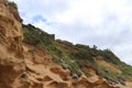 Eroded cliff face in a coastal region Royalty Free Stock Photo