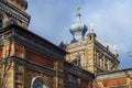 Details of the Estonian Apostolic Orthodox Parnu Transformation of Our Lord Church. Was built from yellow bricks in 1904 in the