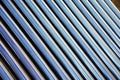 Details of evacuated tube solar collector Royalty Free Stock Photo