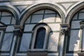 Details of the exterior of the Cattedrale di Santa Maria del Fiore Cathedral of Saint Mary of the Flower. Royalty Free Stock Photo