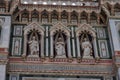 Details of the exterior of the Cattedrale di Santa Maria del Fiore Cathedral of Saint Mary of the Flower. Royalty Free Stock Photo