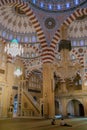 The details of exterior of Main mosque of the Chechen Republic - Heart of Chechnya. Vertical format.