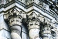 Details of the facade of the baroque Church of the Society of Jesus