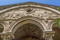 Details on facade of Hagia Sophia Ayasofya Church in Trabzon, Turkey