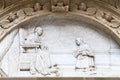 Details of facade Santa Maria de Montserrat Abbey, Catalonia,Spain