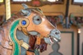 Details of Fairground Carousel Horse Royalty Free Stock Photo