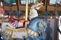 Details of Fairground Carousel Horse Royalty Free Stock Photo