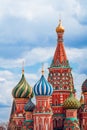 Details of the famous historical sights of St. Basil`s Cathedral Royalty Free Stock Photo