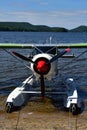 Details of float plane on beach