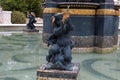 Details of Fountain in Philarmonic gardens of Baku