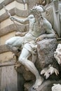 Details of the fountain the Power of the Sea near the Hofburg Palace in Vienna, Austria