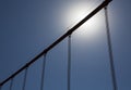 Details and fragments of the golden gate bridge