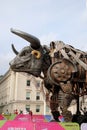 Mechanical bull in Centenary Square, Birmingham