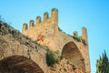 Details of Gate of the city wall in Alcudia, Mallorca, Spain Royalty Free Stock Photo