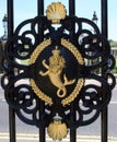 Beautiful detail on the gates of the Old Royal Naval College Royalty Free Stock Photo