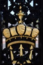 Beautiful detail on the gates of the Old Royal Naval College Royalty Free Stock Photo