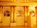 Details of the gold interior with mirrors in the hermitage palace Saint Peterburg